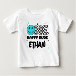 One Happy Dude 1st Birthday Shirt at Zazzle