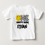 One Happy Dude 1st Birthday Shirt at Zazzle