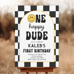 One Happy Dude 1st Birthday Welcome Sign
