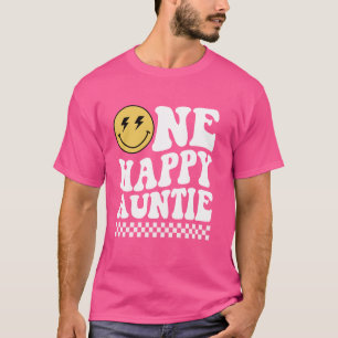 One Happy Dude Auntie 1st Birthday Family Matching T-Shirt