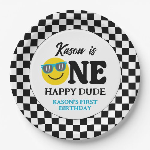 One Happy Dude Birthday 1st Birthday  Paper Plates