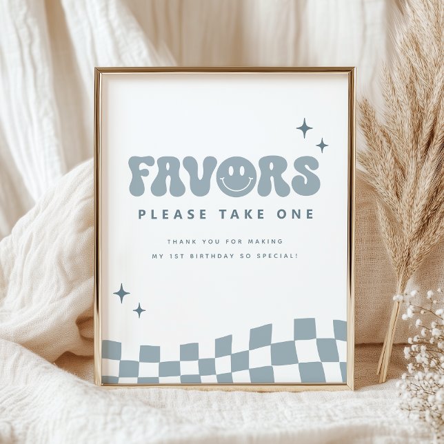 ONE Happy Dude Birthday Party Favors Sign (Creator Uploaded)