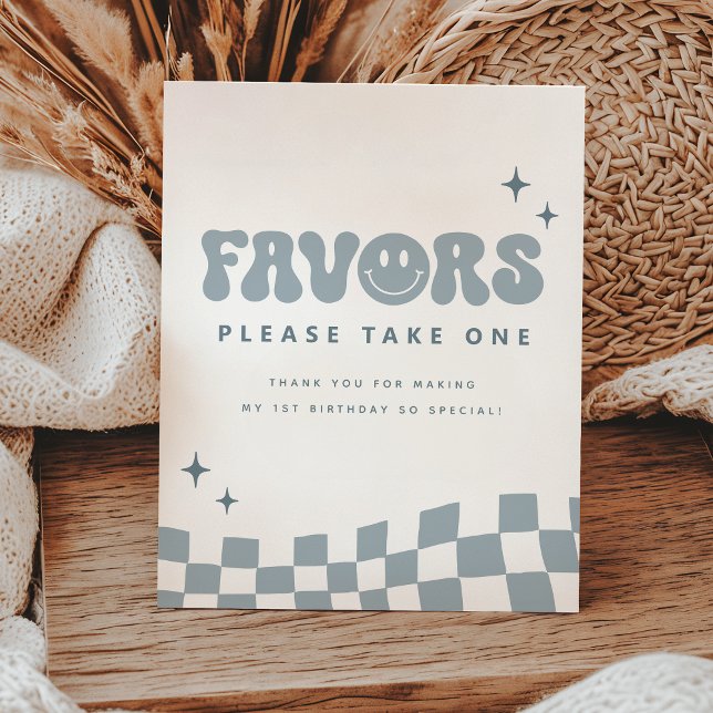 ONE Happy Dude Birthday Party Favors Sign (Creator Uploaded)