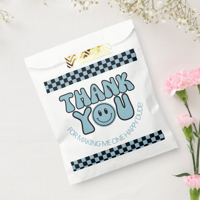 One Happy Dude Boy 1st Birthday Party  Favor Bag (Sealed)