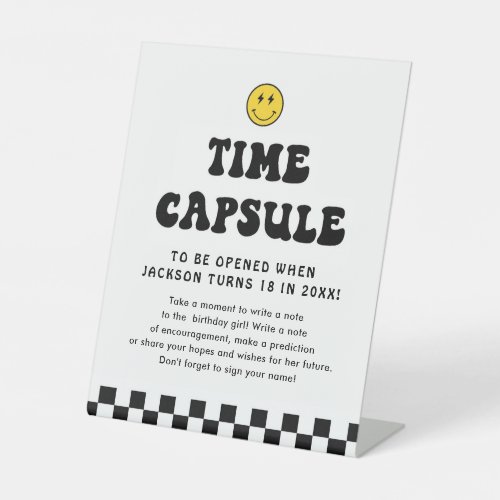 One Happy Dude Boy 1st Birthday Time Capsule Sign