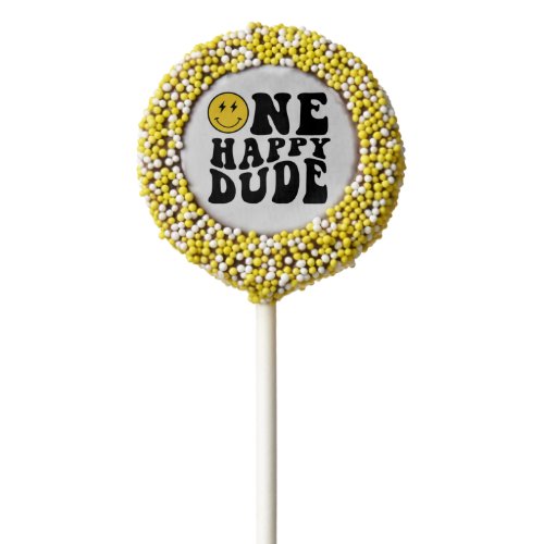One Happy Dude Boy First Birthday Party Chocolate Covered Oreo Pop