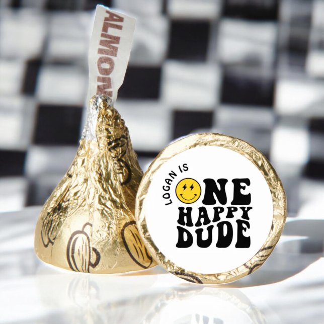 One Happy Dude Boy First Birthday Party Hershey®'s Kisses® (Creator Uploaded)