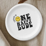 One Happy Dude Boy First Birthday Party Paper Plates<br><div class="desc">One Happy Dude Boy First Birthday Party Paper Plates</div>