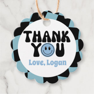 One Happy Dude Boy Thank You Favors Favor Tags