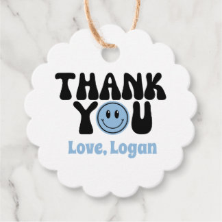 One Happy Dude Boy Thank You Favors Favor Tags