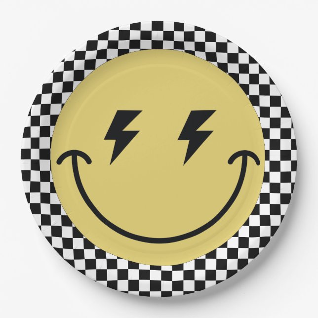 One Happy Dude | Boys Rad Kids 1st Birthday Paper Plates (Front)