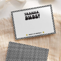 One Happy Dude | Boys Rad Kids 1st Birthday Thank You Card