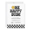 One Happy Dude Checker Happy Face 1st Birthday