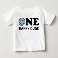 One Happy Dude | Custom Blue Smile First Birthday