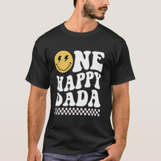 One Happy Dude Dada 1st Birthday Family Matching T-Shirt