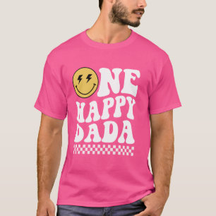 One Happy Dude Dada 1st Birthday Family Matching T-Shirt