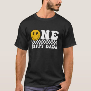 One Happy Dude Dada 1st Birthday Family Matching T-Shirt