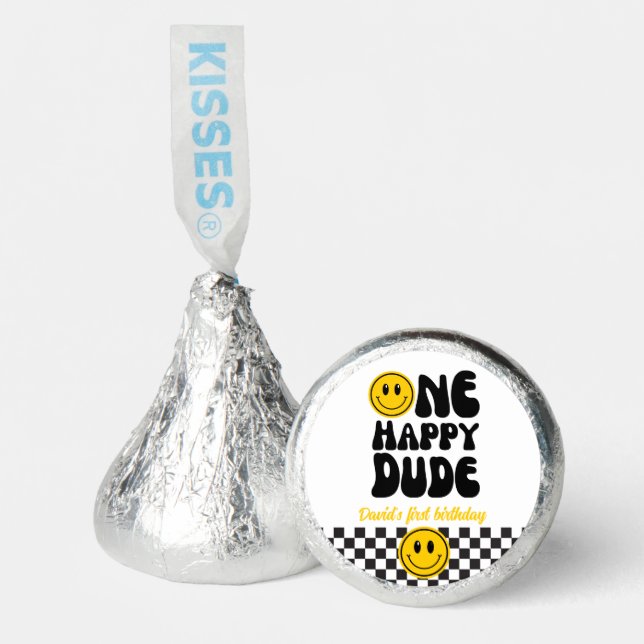 One Happy Dude First Birthday  Hershey®'s Kisses® (Front)