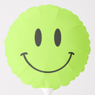 One Happy Dude/Gal Green Smiley Birthday Party Balloon