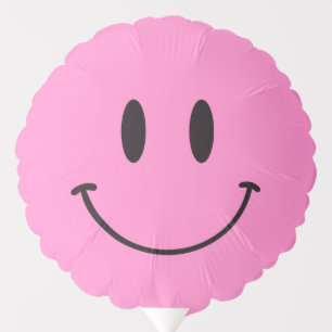 One Happy Dude/Gal Pink Smiley Birthday Party Balloon
