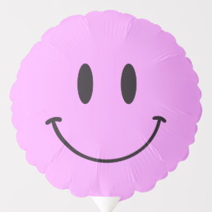 One Happy Dude/Gal Purple Smiley Birthday Party Balloon