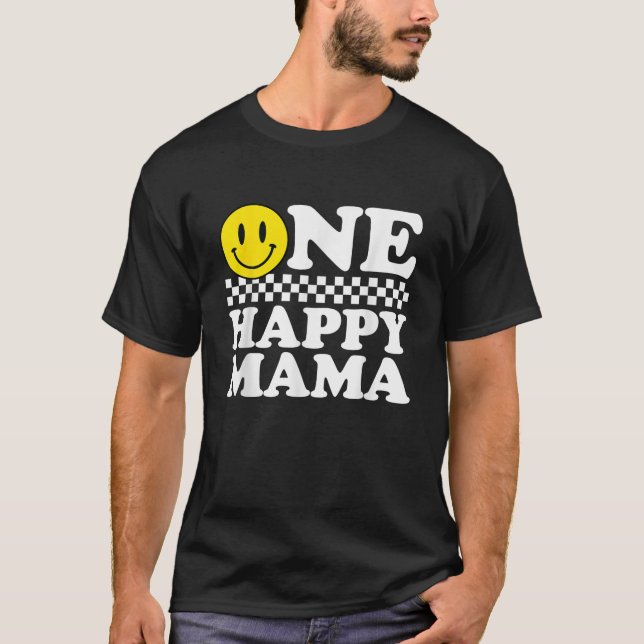 One Happy Dude Mama 1st Birthday Family Matching T-Shirt (Front)