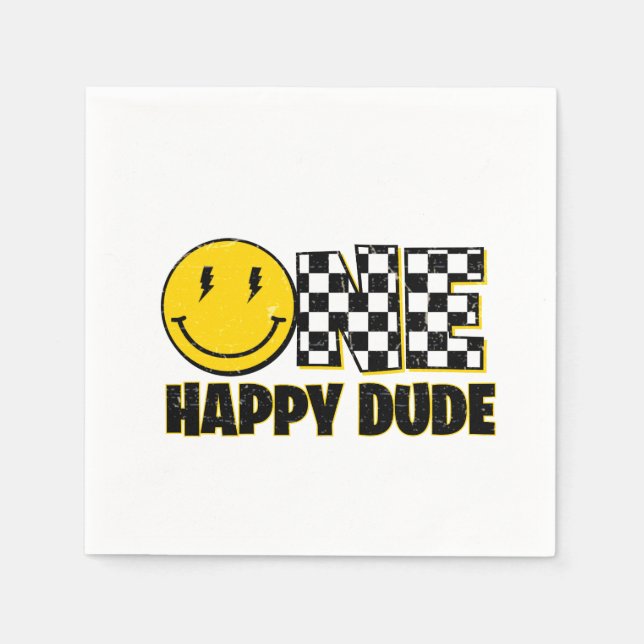 One Happy Dude Napkins (Front)