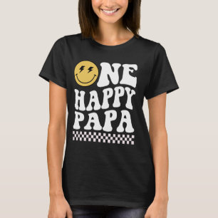 One Happy Dude Papa 1st Birthday Family Matching T-Shirt