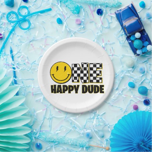 One Happy Dude Paper Plates