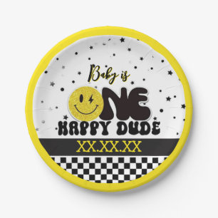 One Happy Dude Paper Plates