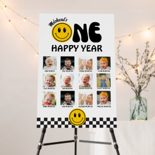 One Happy Dude Photo Milestone Board 1st Birthday