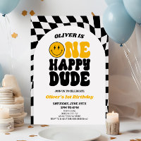 One Happy Dude Retro Arch First 1st Birthday Party