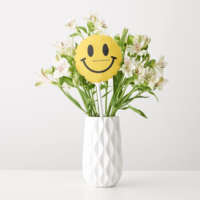"One Happy Dude" Retro Smiles Birthday Party Balloon (Vase)