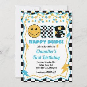 One Happy Dude- Rock Star Invitation