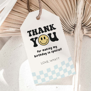 One Happy Dude Smiley 1st Birthday Favors Gift Tags