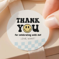 One Happy Dude Smiley 1st Birthday Thank You