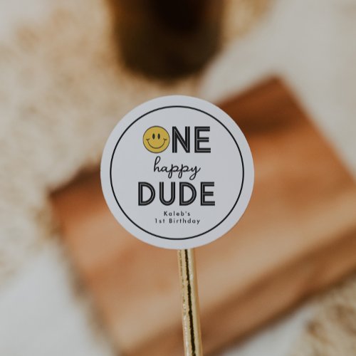 One Happy Dude Sticker
