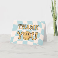ONE HAPPY DUDE THANK YOU TENT CARD