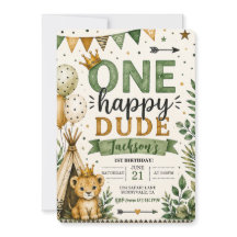 One Happy Dude Wild One Boho 1st Birthday