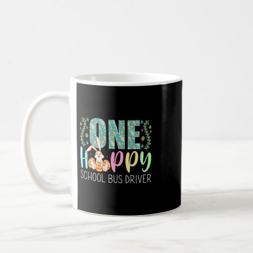 One Happy Easter Bunny School Bus Driver Cute Puns Coffee Mug