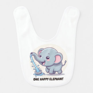 One Happy Elephant - Trunk Full of Fun Baby Bib