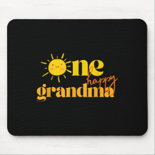 One Happy Grandma Birthday First Trip Around The S Mouse Pad