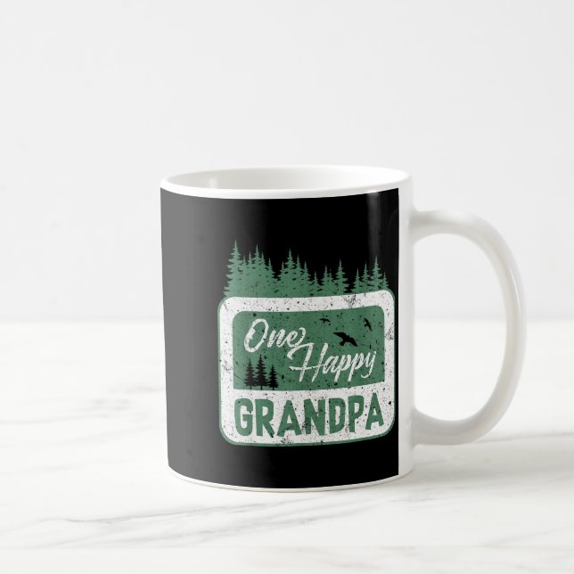 One Happy Grandpa Camper 1st Birthday Camng Bear  Coffee Mug (Right)