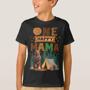 One Happy Mama Camper 1st Birthday Camng Bear T-Shirt