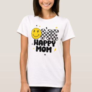 ONE Happy Mom of Birthday Boy Shirt