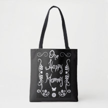 One Happy Mommy Pretty Flourish Tote Bag