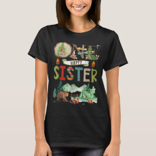 One Happy Sister Camper 1st Birthday Camng Bear T-Shirt