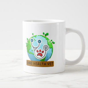 One Health Vet – Vet Global Health Animal Design Giant Coffee Mug