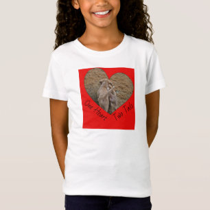 One Heart Two Tails - Puppies Walking Together T-Shirt