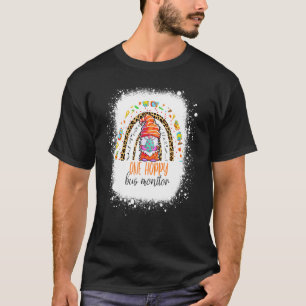 One Hoppy Bus Monitor Easter Leopard Rainbow T-Shirt